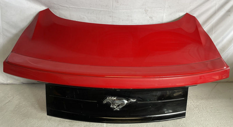 Load image into Gallery viewer, FORD MUSTANG COUPE REAR TRUNK DECK LID SHELL W/ SPOILER RED (PQ) 15-23 # 112980
