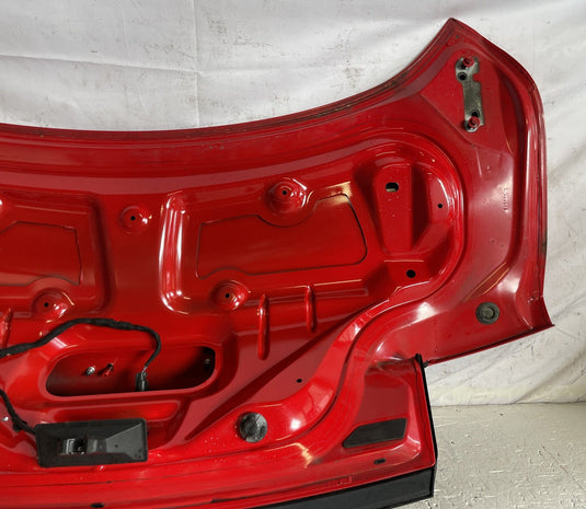 FORD MUSTANG COUPE REAR TRUNK DECK LID SHELL W/ SPOILER RED (PQ) 15-23