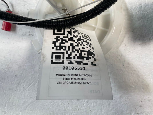 19-25 INFINITI QX50 QX55 FUEL LEVEL PUMP SENDING MODULE UNIT 2.0L