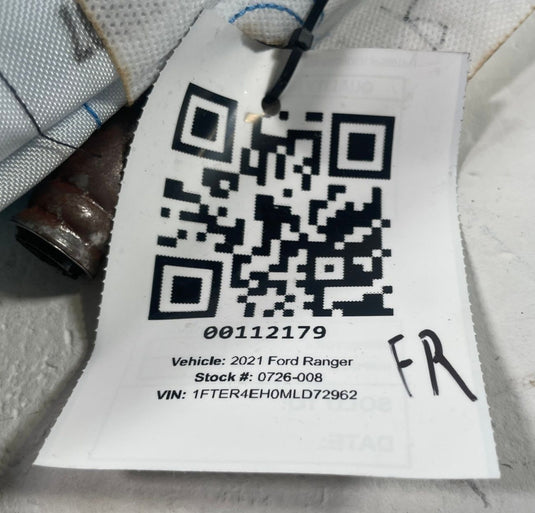 2019-23 FORD RANGER FRONT RIGHT PASSENGER SIDE SEAT AIRBAG AIR BAG 2.3L