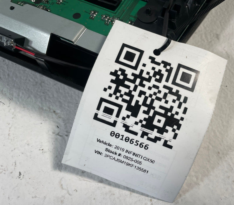 Load image into Gallery viewer, 2019-21 INFINITI QX50 RADIO STEREO CLIMATE CONTROL SCREEN SWITCH PANEL # 106566
