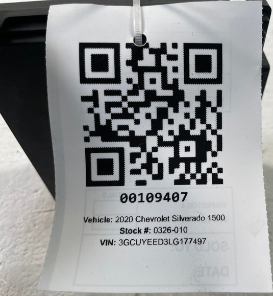 19-22 CHEVROLET SILVERADO 1500 KEYLESS ENTRY COMPUTER CONTROL MODULE UNIT 109407
