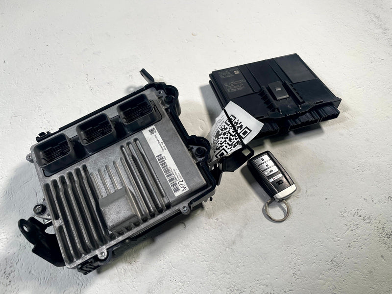Load image into Gallery viewer, 2020 ACURA ILX ENGINE &amp; BODY CONTROL MODULE UNIT ECM BCM W/ KEY FOB # 113608

