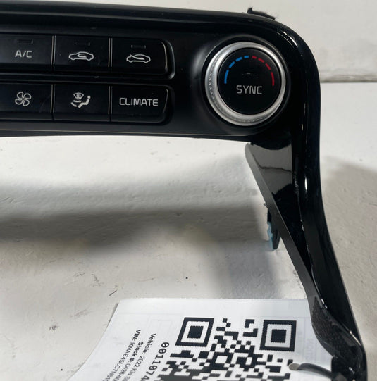 2018-2023 KIA STINGER DASH HEATER CLIMATE CONTROL SWITCH UNIT W/ BRACKET