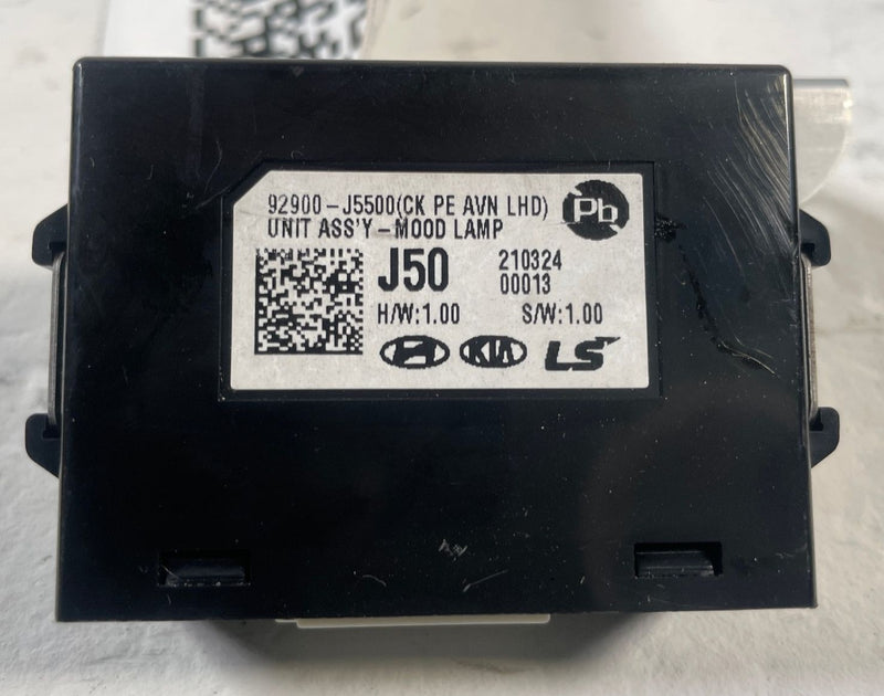 Load image into Gallery viewer, 2022 - 2023 KIA STINGER MOOD LIGHT LAMP CONTROL MODULE UNIT W/ BRACKET # 110733
