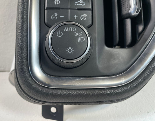 2019-23 CHEVROLET SILVERADO 1500 LEFT DASH AIR VENT W/ HEADLIGHT SWITCH