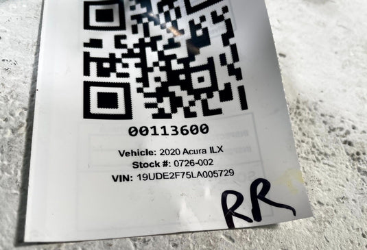 2013 -2022 ACURA ILX REAR RIGHT PASSENGER SIDE ABS WHEEL SPEED SENSOR