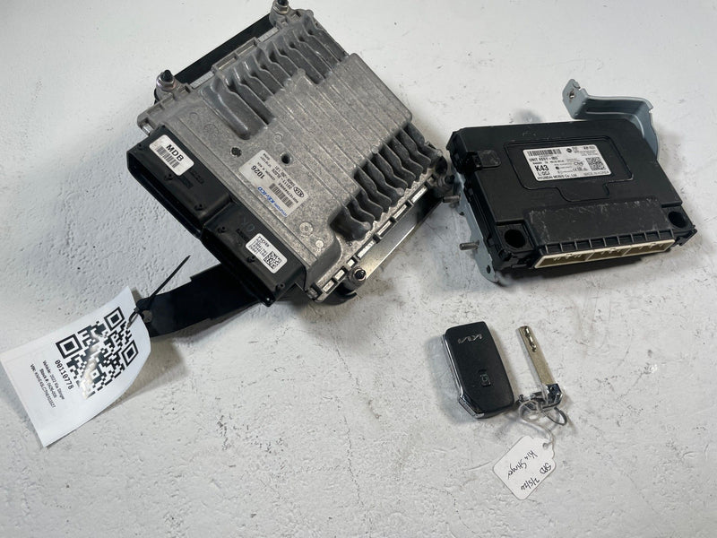 Load image into Gallery viewer, 2022 KIA STINGER ENGINE &amp; BODY CONTROL MODULE ECM BCM W/ KEY FOB 3.3L # 110778
