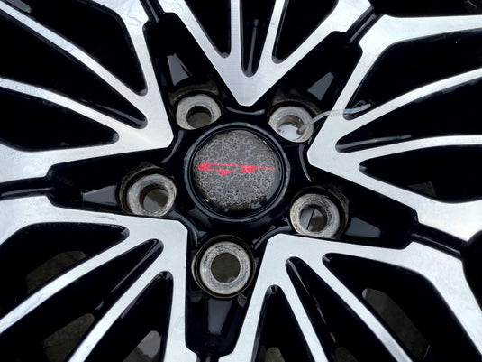 KIA STINGER 19x8-1/2 10 DOUBLE SPOKE REAR ALLOY WHEEL RIM W/TIRE 22-23