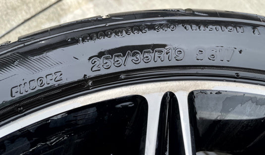 KIA STINGER 19x8-1/2 10 DOUBLE SPOKE REAR ALLOY WHEEL RIM W/TIRE 22-23