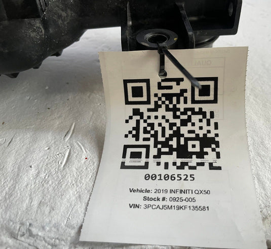 2019-25 INFINITI QX50 ENGINE MOTOR TURBOCHARGER AIR INTERCOOLER 2.0L