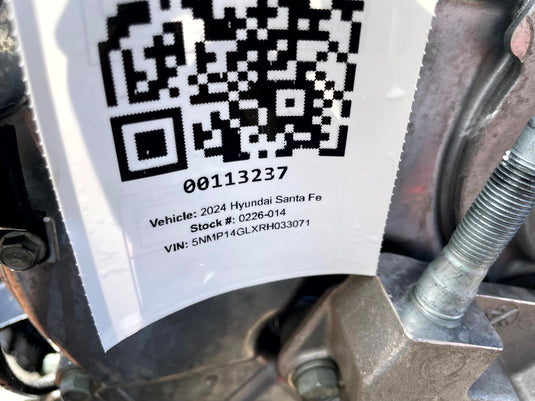 HYUNDAI SANTA FE FWD AUTO ENGINE MOTOR ASSEMBLY 2.5L 31K MILES 24-25