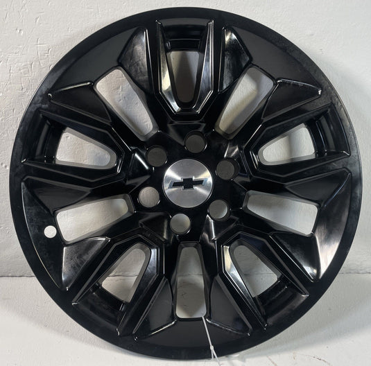 CHEVROLET SILVERADO 1500 20x9 10 SPOKE BLACK ALLOY WHEEL RIM 2019-2022 