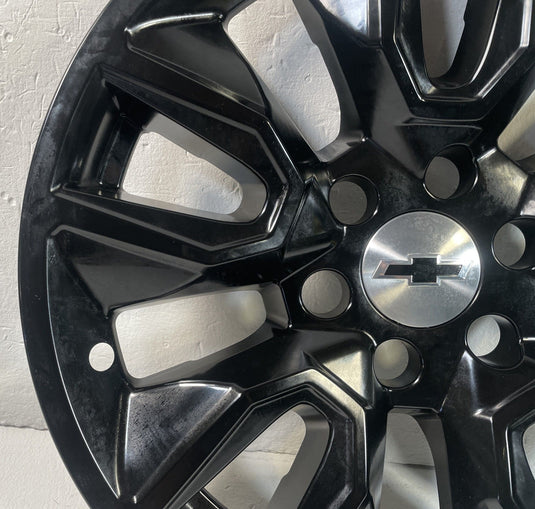 CHEVROLET SILVERADO 1500 20x9 10 SPOKE BLACK ALLOY WHEEL RIM 2019-2022