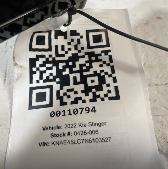 2022 - 2023 KIA STINGER DASHBOARD RADIO INFORMATION DISPLAY SCREEN UNIT
