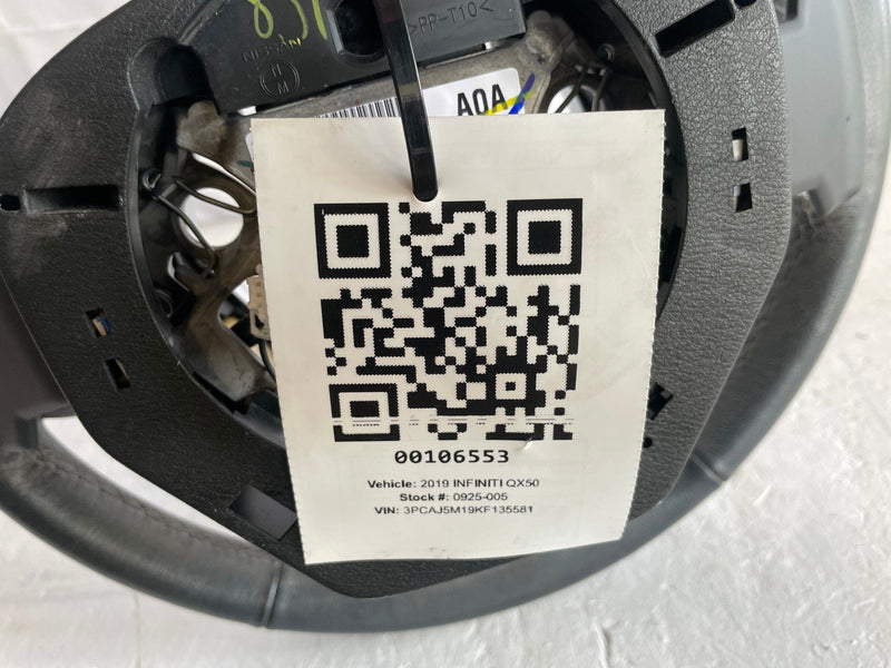 Load image into Gallery viewer, 2019 INFINITI QX50 STEERING WHEEL W/ MULTIFUNCTION SWITCHES (BLACK )# 106553
