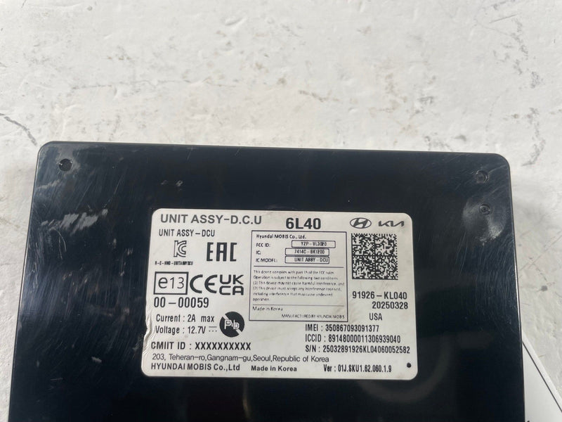 Load image into Gallery viewer, 2023-2025 HYUNDAI IONIQ 6 DCU DATA CONNECTIVITY CONTROL MODULE UNIT # 112283

