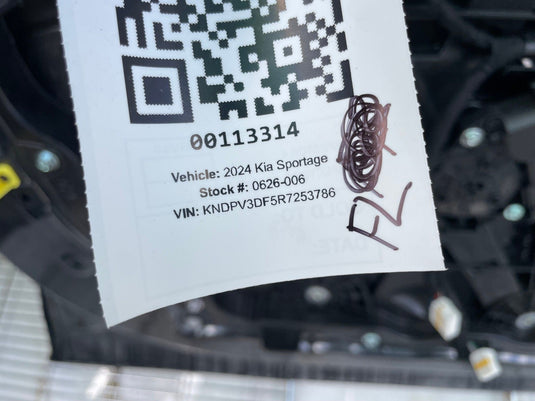 KIA SPORTAGE FRONT LEFT SIDE DOOR SHELL ASSEMBLY CHARCOAL (KDG) 23-26