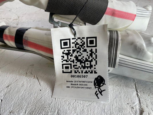 2019-2025 INFINITI QX50 RIGHT PASSENGER SIDE ROOF CURTAIN AIRBAG 2.0L