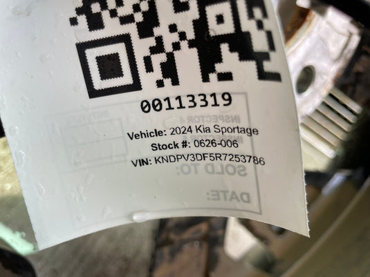 KIA SPORTAGE 18x7-1/2 5 SPOKE MACHINED FACE ALLOY WHEEL RIM 2023-2025