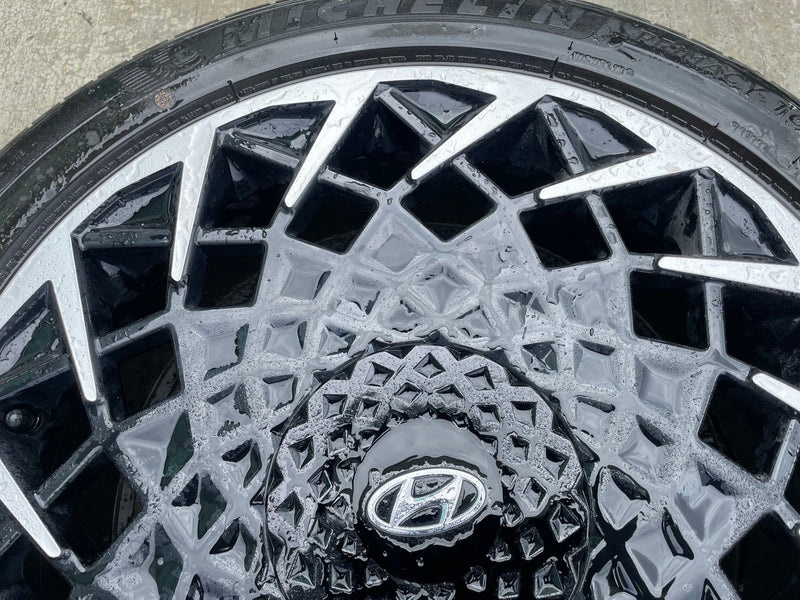 Load image into Gallery viewer, HYUNDAI IONIQ 5 20x8.5 BLACK ALLOY WHEEL RIM W/TIRE (ONLY#1) 2022-2024 # 108595
