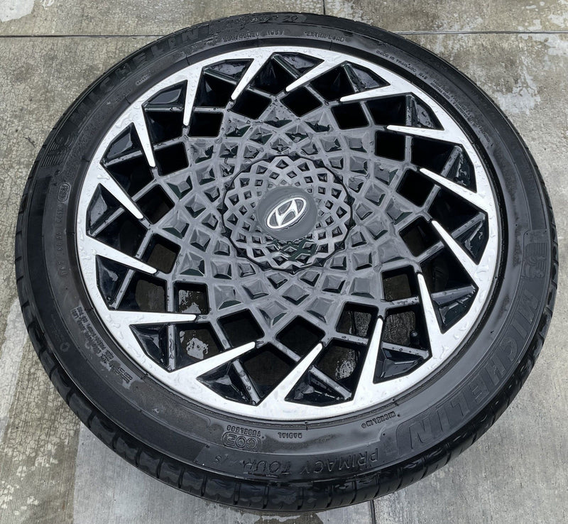 Load image into Gallery viewer, HYUNDAI IONIQ 5 20x8.5 BLACK ALLOY WHEEL RIM W/TIRE (ONLY#1) 2022-2024 # 108596
