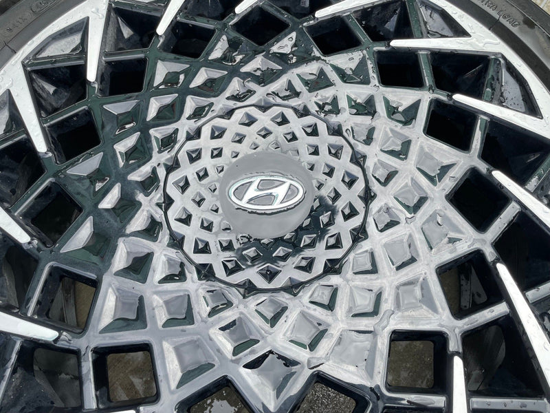 Load image into Gallery viewer, HYUNDAI IONIQ 5 20x8.5 BLACK ALLOY WHEEL RIM W/TIRE (ONLY#1) 2022-2024 # 108596
