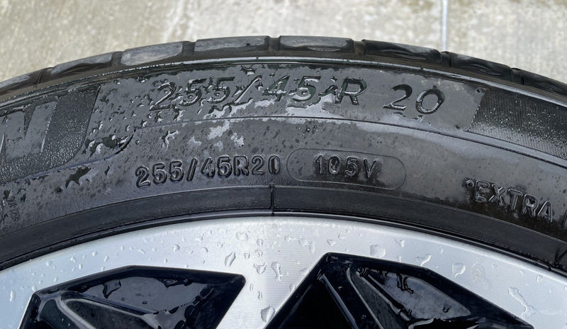Load image into Gallery viewer, HYUNDAI IONIQ 5 20x8.5 BLACK ALLOY WHEEL RIM W/TIRE (ONLY#1) 2022-2024 # 108596
