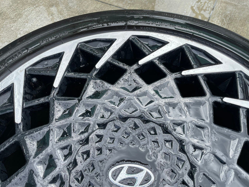Load image into Gallery viewer, HYUNDAI IONIQ 5 20x8.5 BLACK ALLOY WHEEL RIM W/TIRE (ONLY#1) 2022-2024 # 108597
