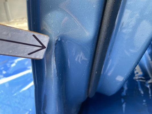 HYUNDAI IONIQ 5 FRONT LEFT SIDE DOOR SHELL ASSEMBLY BLUE (U3P) 2022-2023