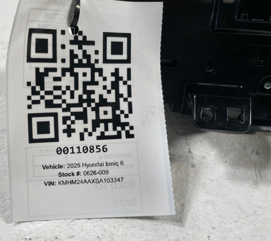 2023-2025 HYUNDAI IONIQ 6 DASH AC HVAC HEATER TEMPERATURE CONTROL SWITCH