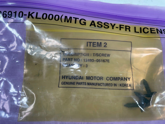 2023-2025 HYUNDAI IONIQ 6 FRONT BUMPER LICENCE PLATE MOUNTING BRACKET