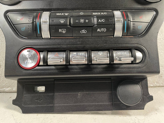 2018-2023 FORD MUSTANG DASH CENTER HEATER RADIO CONTROL SWITCH BEZEL