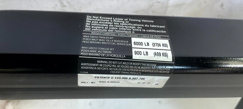 Load image into Gallery viewer, 20-24 FORD EXPLORER REAR BUMPER SUPPORT TOW TOWING TRAILER HITCH BAR # 111112
