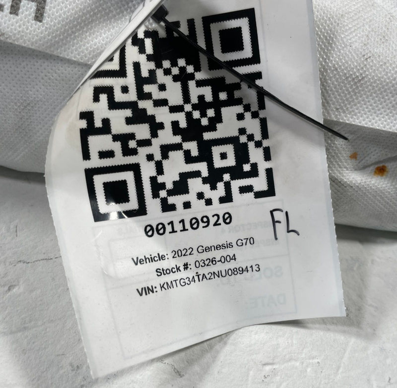 Load image into Gallery viewer, 2019 - 2026 GENESIS G70 FRONT LEFT DRIVER SIDE SEAT AIRBAG AIR BAG # 110920
