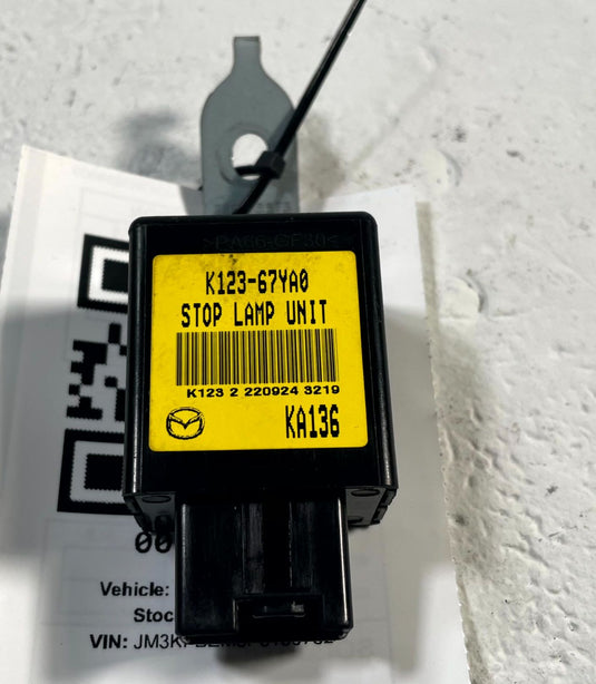 2017-2025 MAZDA CX-5 BRAKE STOP LIGHT LAMP CONTROL UNIT MODULE K12367YA0