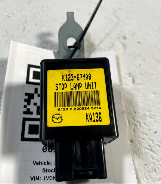 2017-2025 MAZDA CX-5 BRAKE STOP LIGHT LAMP CONTROL UNIT MODULE K12367YA0