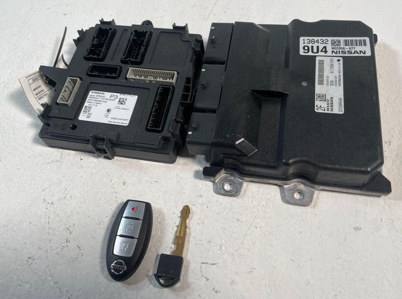 Load image into Gallery viewer, 2021 NISSAN ROGUE ENGINE &amp; BODY CONTROL MODULE ECM BCM W/ KEY FOB 2.5L # 106787
