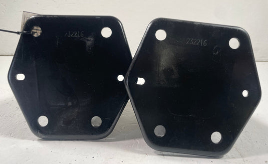 17-22 INFINITI Q60 REAR LH & RH SIDE BUMPER IMPACT BAR STAY BRACKET PAIR