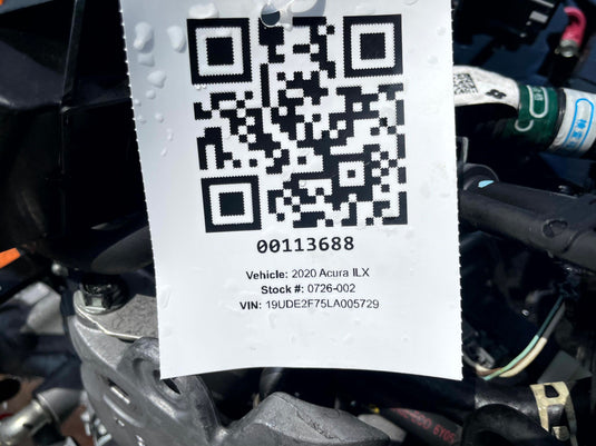 ACURA ILX FWD AUTOMATIC ENGINE MOTOR ASSEMBLY 35K MILES 2016-2022