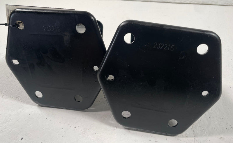 Load image into Gallery viewer, 17-22 INFINITI Q60 REAR LH &amp; RH SIDE BUMPER IMPACT BAR STAY BRACKET PAIR #112480
