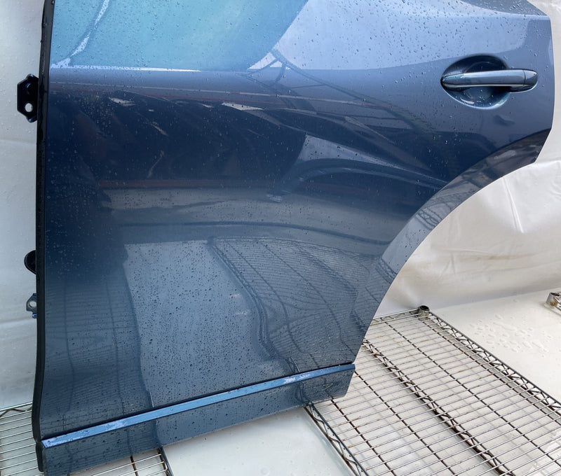 Load image into Gallery viewer, MAZDA CX-5 REAR LEFT DRIVER SIDE DOOR SHELL ASSEMBLY BLUE (45B) 2017-25 # 111174
