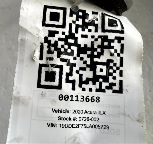 2019-2022 ACURA ILX AC AIR CONDITIONING HEAT EXCHANGER LINE TUBE PIPE