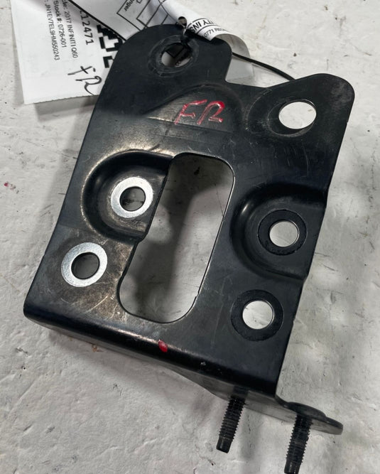 2017 - 2022 INFINITI Q60 FRONT RIGHT SIDE HOOD LATCH LOCK MOUNT BRACKET