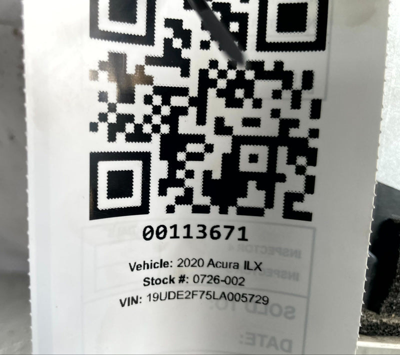 Load image into Gallery viewer, 2019 - 2020 ACURA ILX DECK TRUNK LID MOLDING COVER 74895-T3R-A0 WHITE # 113671
