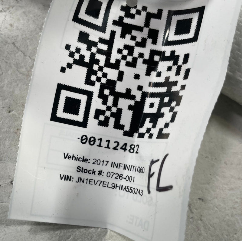 Load image into Gallery viewer, 2017 - 2022 INFINITI Q60 FRONT LEFT DRIVER SIDE SEAT AIRBAG AIR BAG # 112482
