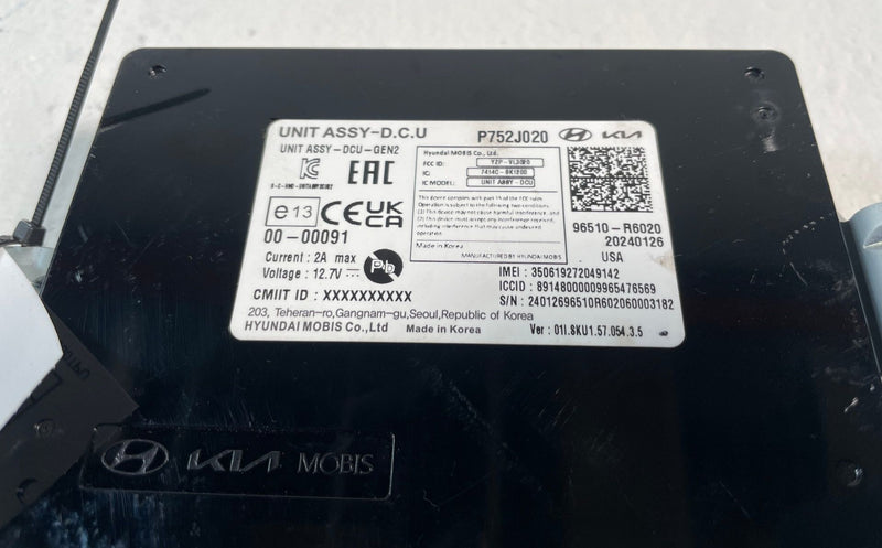 Load image into Gallery viewer, 2024-25 HYUNDAI SANTA FE DOMAIN COMPUTER CONTROL DCU MODULE UNIT # 106921
