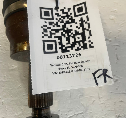 2022-2026 HYUNDAI TUCSON FWD FRONT RIGHT SIDE AXLE SHAFT 49560CW100 2.5L