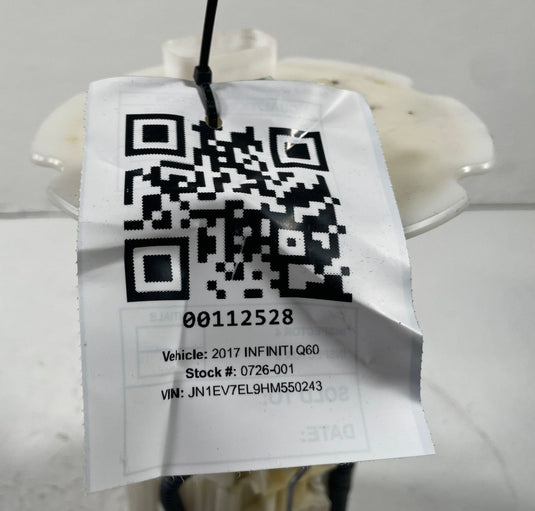 17 INFINITI Q60 FUEL GAS TANK PUMP SENDING UNIT ASSEMBLY 3.0L 170404HK0A