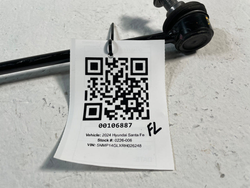 Load image into Gallery viewer, 2019 - 2025 HYUNDAI SANTA FE FRONT LEFT SUSPENSION STABILIZER SWAY BAR # 106887
